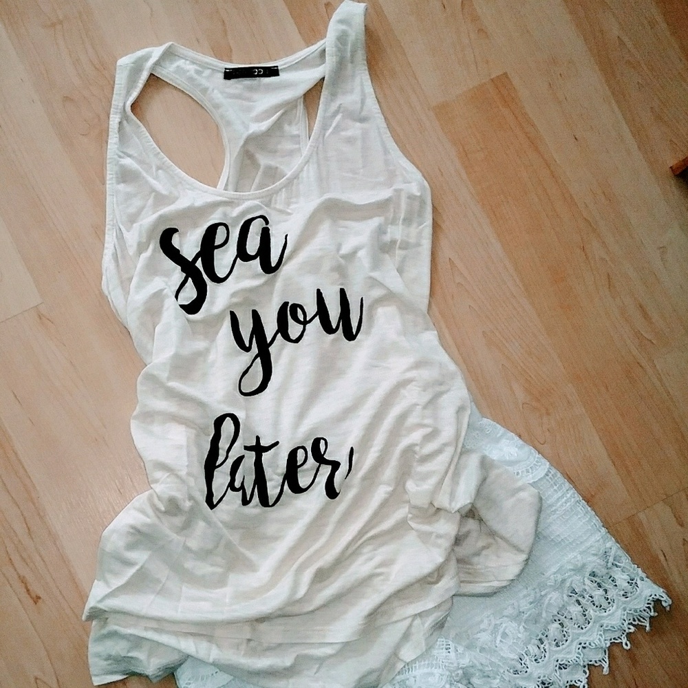 🔥SALE!🔥💥NEW!💥SEA YOU LATER TANK TOP💥